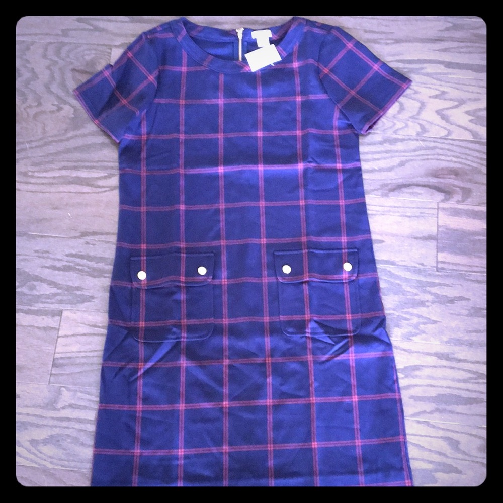 Jcrew plaid dress